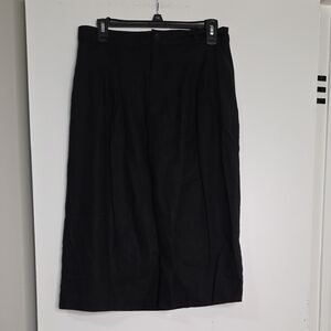 Banana Republic Classic Black Midi Skirt